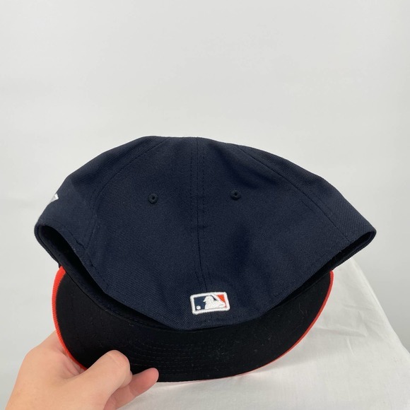 NWT‎ New Era 9Fifty Official on field Houston Astros 7-1/2 cap orange bill brim - Picture 3 of 4